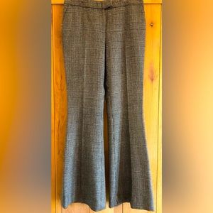 Rachel Zoe Black and Tan Plaid Flare Pant Size 4